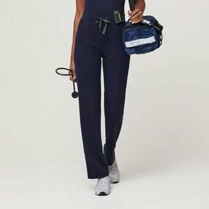 Figs High-waisted Livingston basic scrub pants in Navy